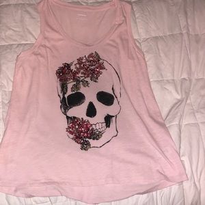 Express skull muscle tee size large